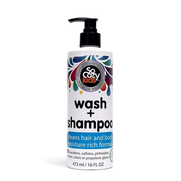 SoCozy Wash + Shampoo For Kids Cleans Hair and Body, 16 Fl Oz - Picture 1 of 5